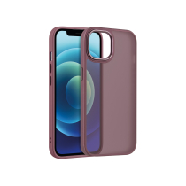 Coque Satin Matte iPhone 16 (Rouge Bordeaux)