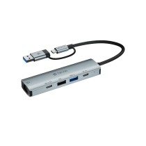 DEVIA Leopard Series Hub USB-C 5 en 1 (Gris Foncé) 