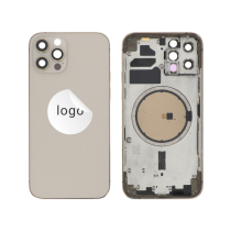 Châssis Complet (Coque Arrière Pré-montée) Or iPhone 12 Pro Max (Pulled A)