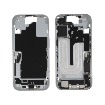 Châssis Central Blanc iPhone 16 (Avec Composants) (Pulled A)