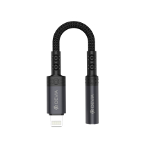 DEVIA Adaptateur Lightning vers Jack 3.5mm (Noir) (EC090)