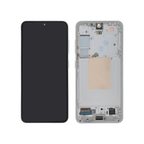 Ecran Complet Argent Galaxy S24 (S921B) (Avec châssis)