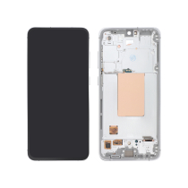 Ecran Complet Argent Galaxy S24 FE (S721B) (Avec châssis)