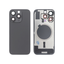Vitre Arrière Titane Noire  iPhone 16 Pro (Avec MagSafe) (Sans Logo)