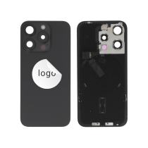 Vitre Arrière Titane Noir iPhone 15 Pro (Avec Composants) (Pulled A)