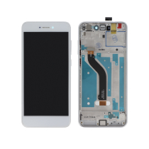 Ecran Complet Blanc Huawei P8 Lite 2017/Honor 8 Lite (Avec Châssis)