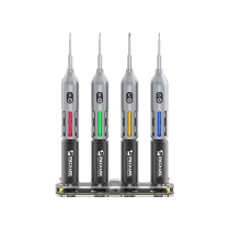 MECHANIC Pack de 4 tournevis LED avec Station de Charge Magnétique (Firefly)