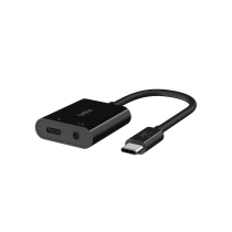 Belkin Adaptateur USB-C vers USB-C et Jack 3,5mm (Noir)