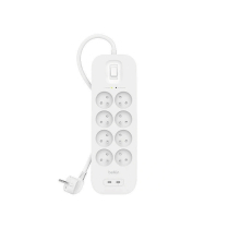 BELKIN Multiprise parafoudre 8 prises + 2 USB PD (2m)