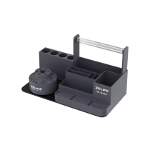 ReLife RL-001H Boite de Rangement avec Support Rotatif (Noir)