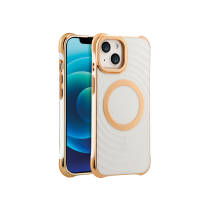 Coque Glam MagSafe iPhone 16 Pro (Blanc Antique)