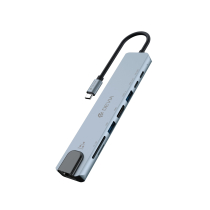 DEVIA Pro1 Hub USB-C 8 en 1 (Gris) (EC706)