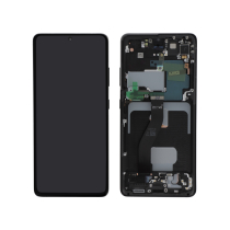 Ecran Complet Noir Galaxy S21 Ultra (Avec châssis) (ReLife)