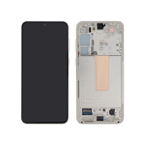 Ecran Complet Crème Galaxy S23+ (S916B) (PA)