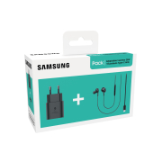 SAMSUNG Pack Chargeur Secteur rapide 25W USB C + Ecouteurs intra-oriculaire USB-C