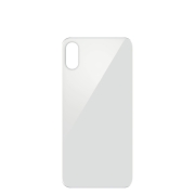 Vitre Arrière Argent iPhone XS Max (Large Hole) (Sans Logo)