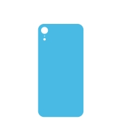 Vitre Arrière Bleue iPhone XR (Large Hole) (Sans Logo)